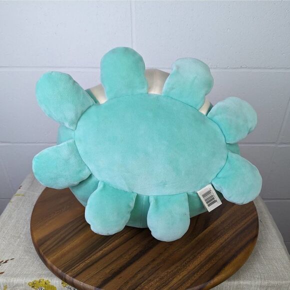 Squishmallow Olina the Octopus Teal with Pink Flower 11" - Picture 4 of 6